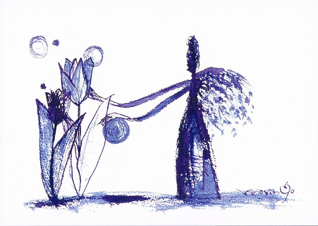 かおりんご個展 -藍色の天使たち- 