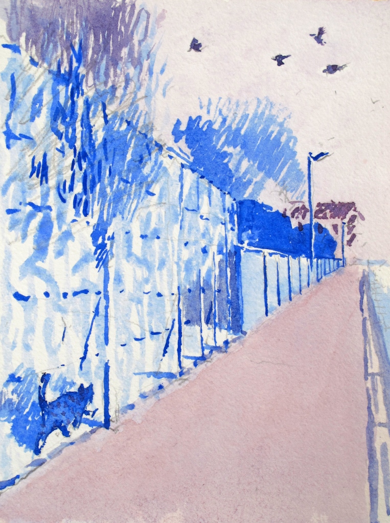 塚本元個展・帰り道／鳥と猫