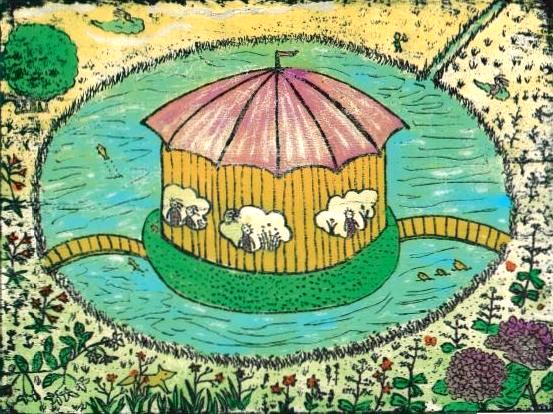 小田沙馥枝版画展・夢見る風はやさしくて…