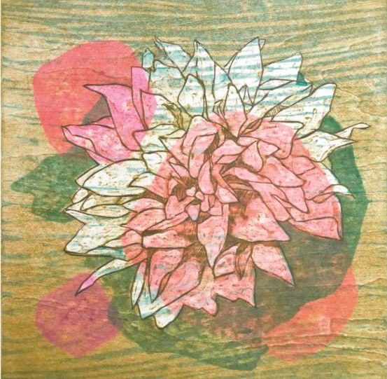 鈴木ひろみ木版画展・透明な花たち