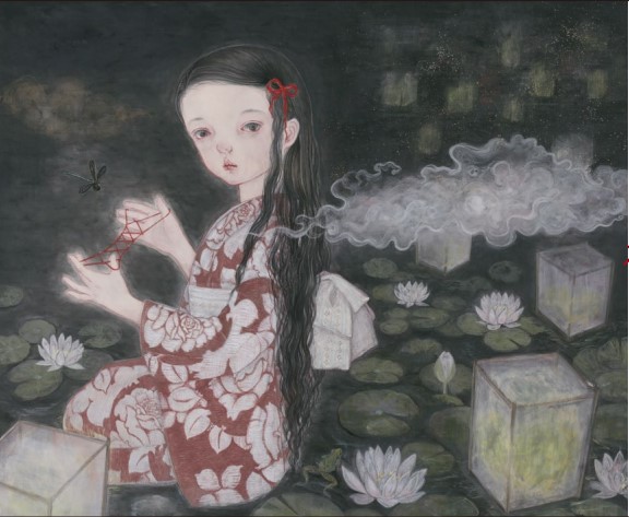 菊池咲日本画展・里山の動物たち
