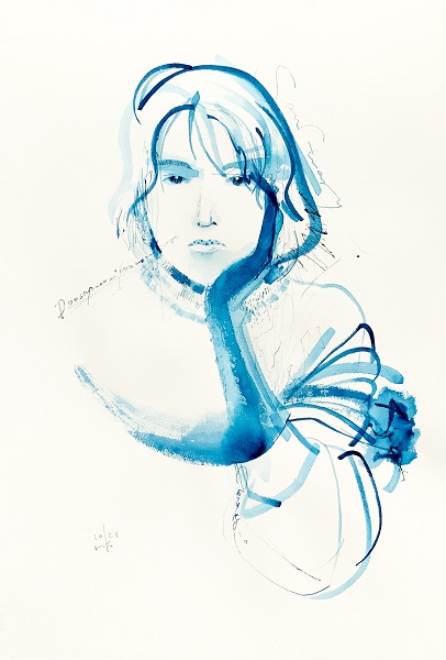 ink artist momokei個展・体液