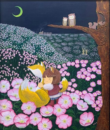 みのしまかおる個展・花と命の遠い詩（うた）